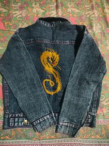 Ladies Denim Grey Jacket