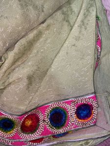Colourful border sari