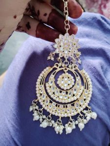Chandbali Earrings &amp; Tikka Set