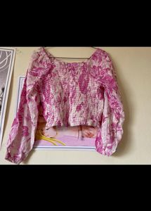 Zara Pink Top New With Tag
