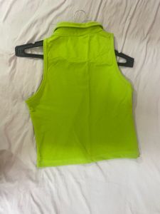 Sleeveless Polo Tank Top