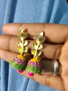 Colorful Jhumka Earrings
