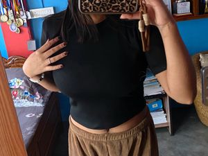 Black Casual T-Shirt