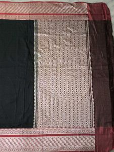 Pure Banarasi Silk Saree Black Colour