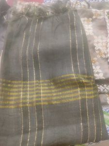 Elegant Floral Embroidered Kurta with pant and dup