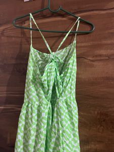 Marks &amp; spencer cotton Green Beach dress