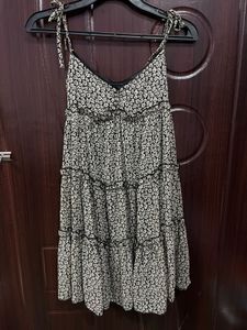 Tiered Tie Straps Dress