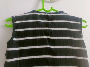 Striped Sleeveless Dress