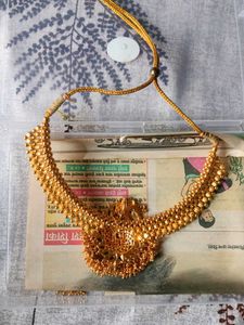 Gold Tone Peacock Necklace