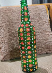 Bottle Art. My own Work . Using Beer bottle and Acrylic paints..