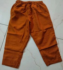 Brown Plaid Kurta Set ( winter suit)