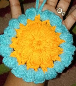 Handmade Crochet Flower Coaster