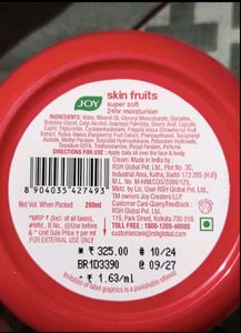 pack of 3, JOY Skin Fruits Moisturizer