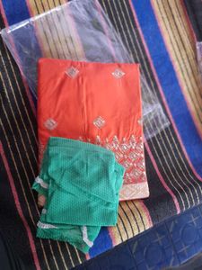 Orange Dress Material