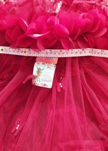 Elegant Maroon Ball Flower Girl Dress