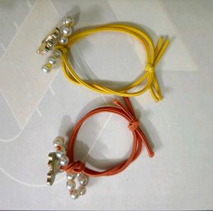 Pearl Charm Hair Tie Set 🍊⭐