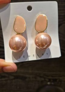 Blush Pearl Drop Earrings