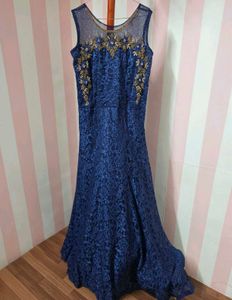 Handworked Party Gown With Facemask