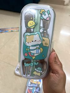 Kawaii Premium Cutlery Set - Green