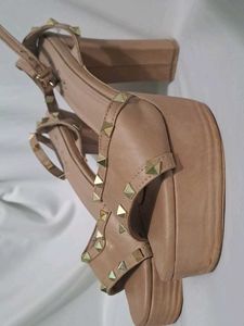 Studded Platform Heels