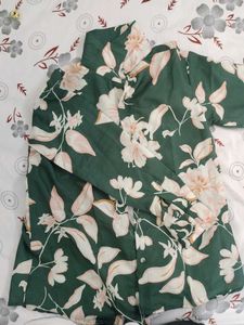 Floral Print Button-Up Shirt