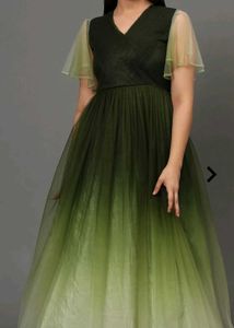 Beautiful Green Fancy Gown For Women