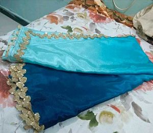 BRAND NEW DESIGNER SAREE WITH ATTACH BLOUSE PIECE