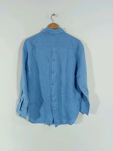 Blue Front &amp; Back Buttons Casual Shirt (Women)