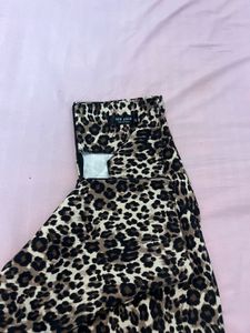 Leopard Print Mini Skirt