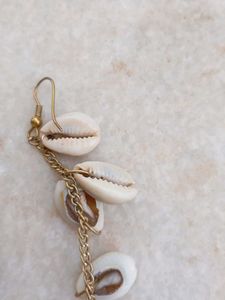 Cowrie Shell Dangle Earrings