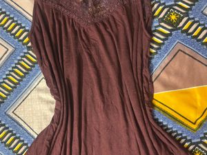 Burgundy Lace American Eagle Top