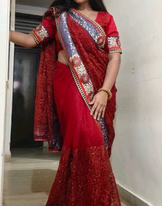NET SAREE For Karwachauth