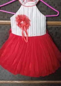 Cute Red & White Dress