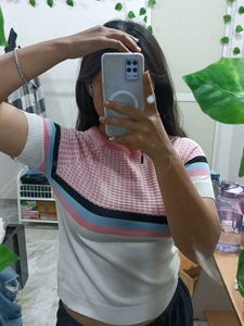 Striped Knit Top