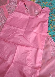 Pink Embroidered Kurti