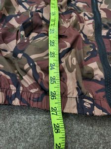 Camo Print Hooded Jacket