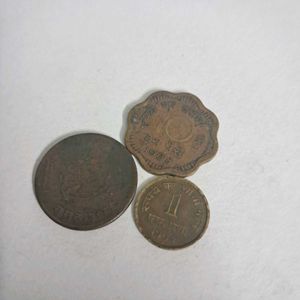 3Old Indian coins