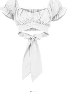 Pintrest White Crop Top 🌷