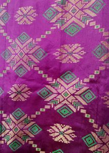 Elegant Purple Tissue Jacquard Silk Saree