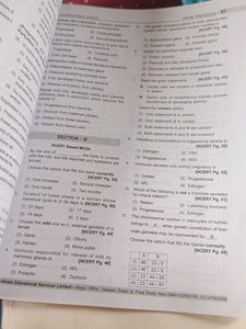 Aakash Zoology And Botany Module Of Class 12th