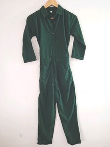 Green Basic Jumpsuit (Women)