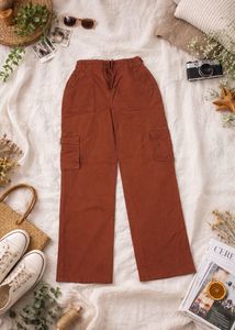Rust-Colored Cargo Pants