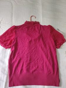 Pink Short Sleeve Top Bust 34-40
