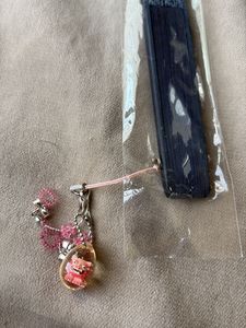 Japanese Fan with Lucky Charm Strap
