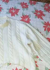 Cream Cable Knit Cardigan