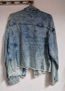 Acid Wash Oversized Denim Jacket