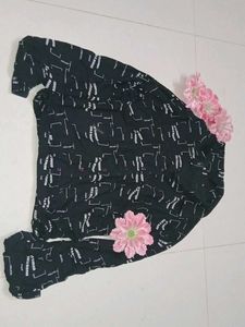 Printed Black Pants