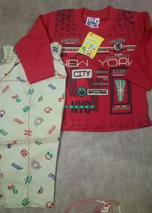 Six To One Year Baby Set For Summer Soft Cotton With Soft Pent