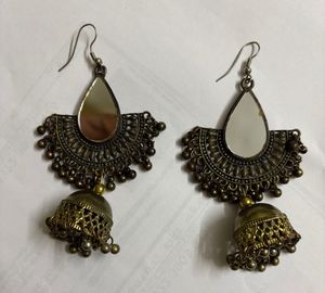 Jhumka Mirror Earrings