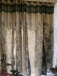 Jute Curtains Set Of 2 Seven Feet